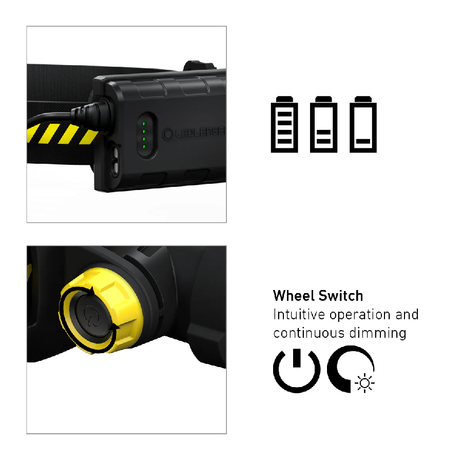 Ledlenser H5R WORK Rechargeable Head Torch - 502194