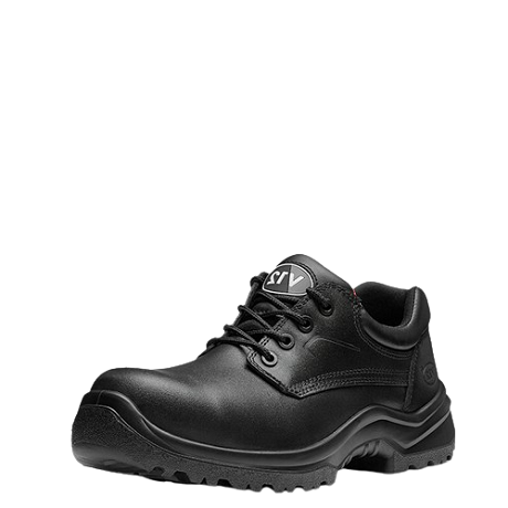 V12 Oxen S3 Safety Shoes Metal Free Lightweight Leather Work Trainers - V6411.01