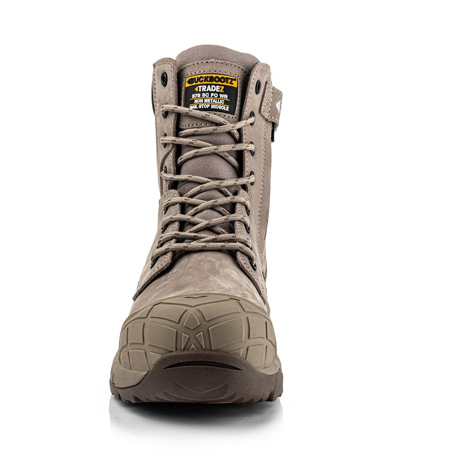 Buckbootz Waterproof Side Zip High Leg Safety Boot - BLASTZSTN