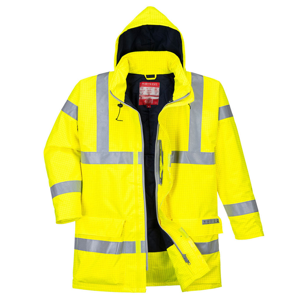 Portwest Bizflame Hi Vis Waterproof Rain Jacket - S778
