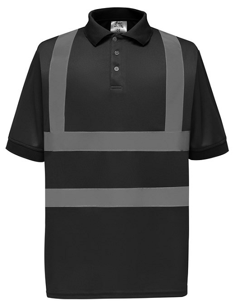Unisex Hi Vis Construction Polo Shirt With East Coast College Logo