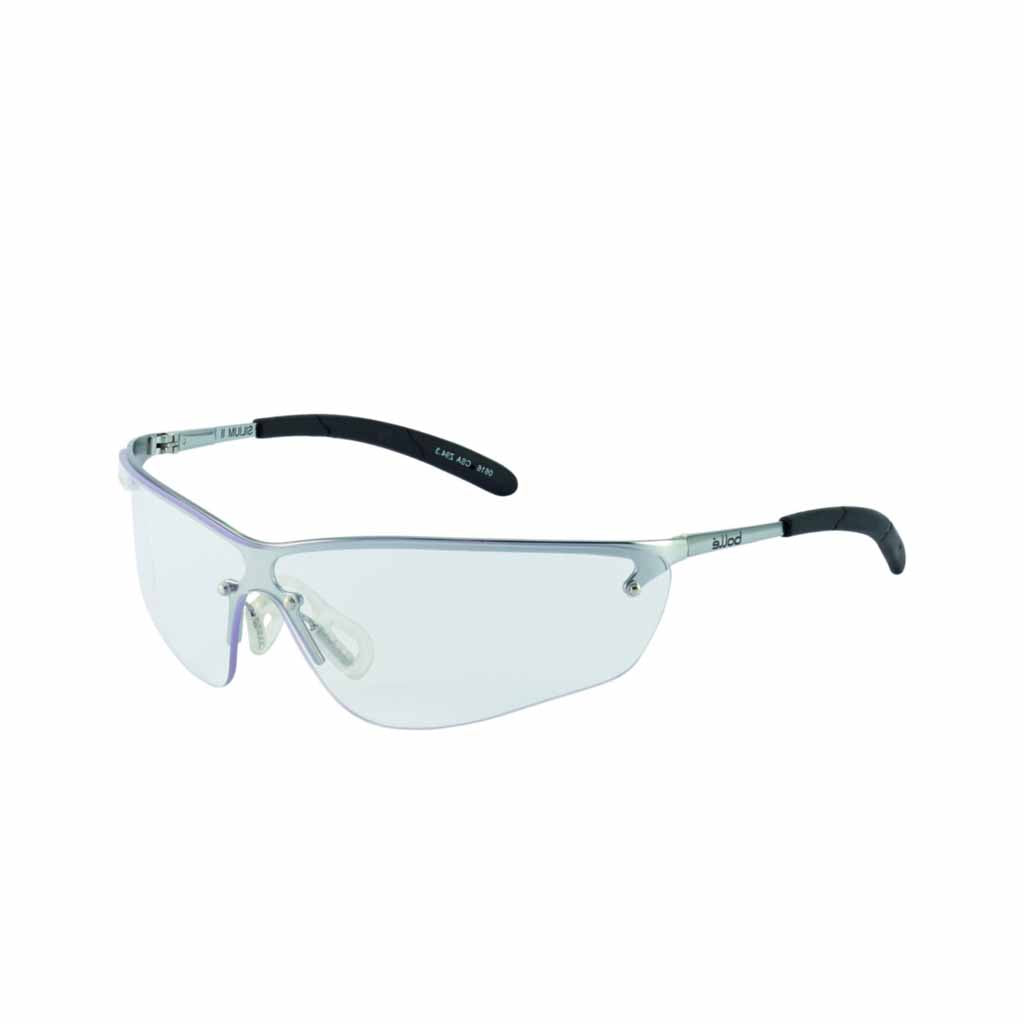 Bolle Silium Clear Lens Safety Glasses PPE Eye Protection Specs - SILPSI