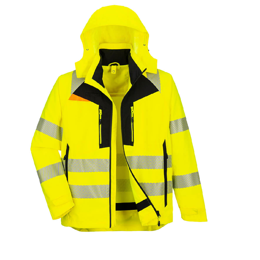 Portwest Waterproof DX4 Hi-Vis 4-in-1 Jacket - DX466