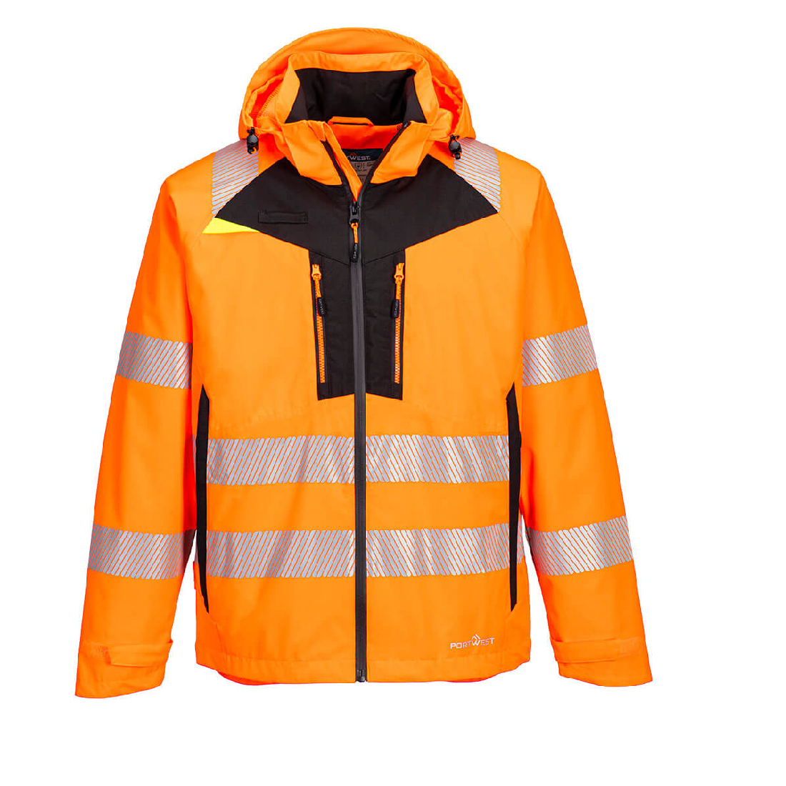 Portwest DX4 Hi-Vis Rain Jacket Orange - DX462