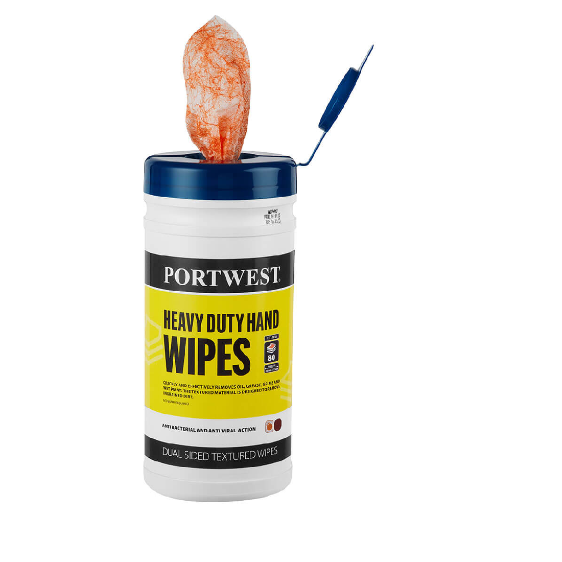 Heavy Duty Hand Wipes Orange (80 Wipes) - IW30