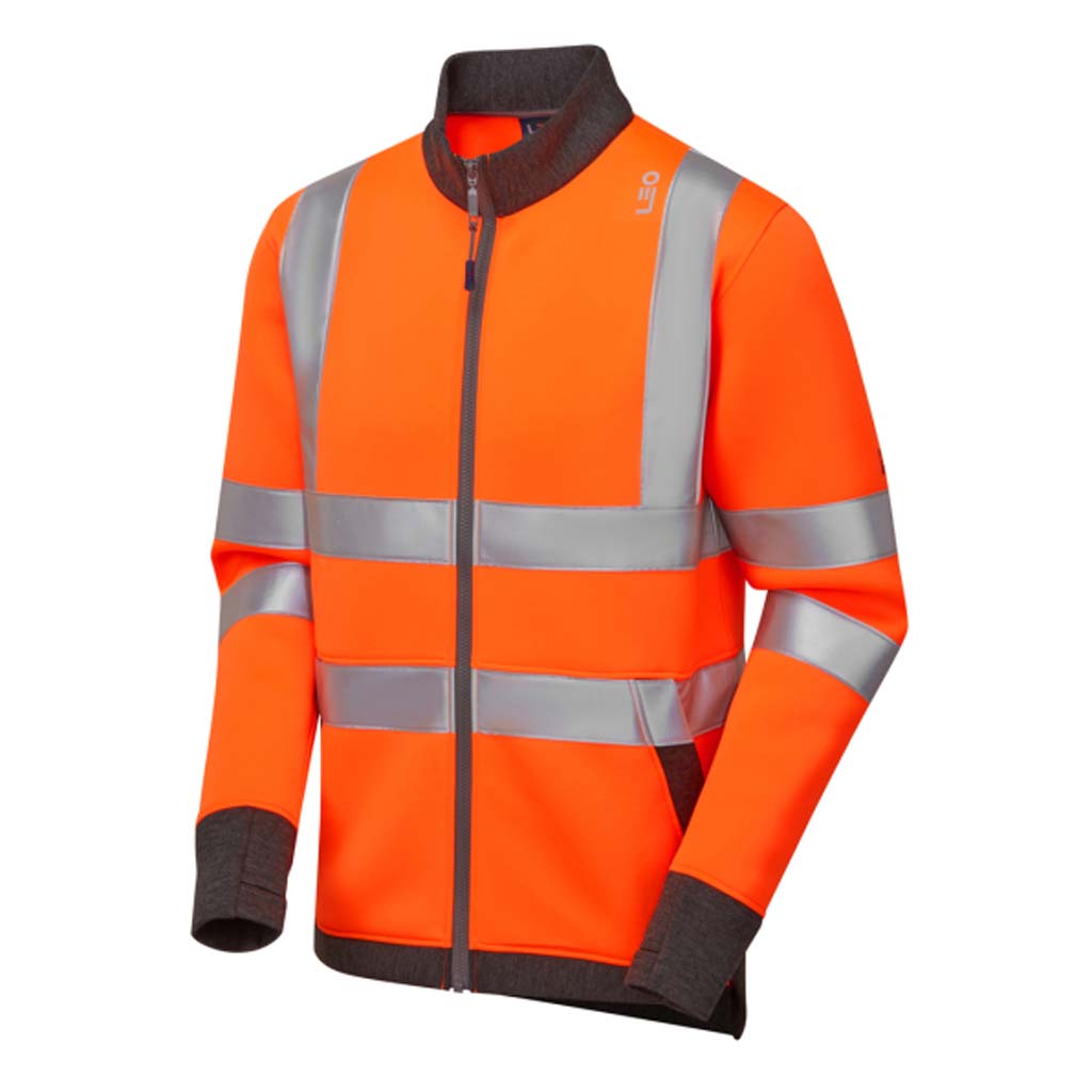 Leo Hi Vis Stretch Full Zipped Sweatshirt - ARGANITE SS07