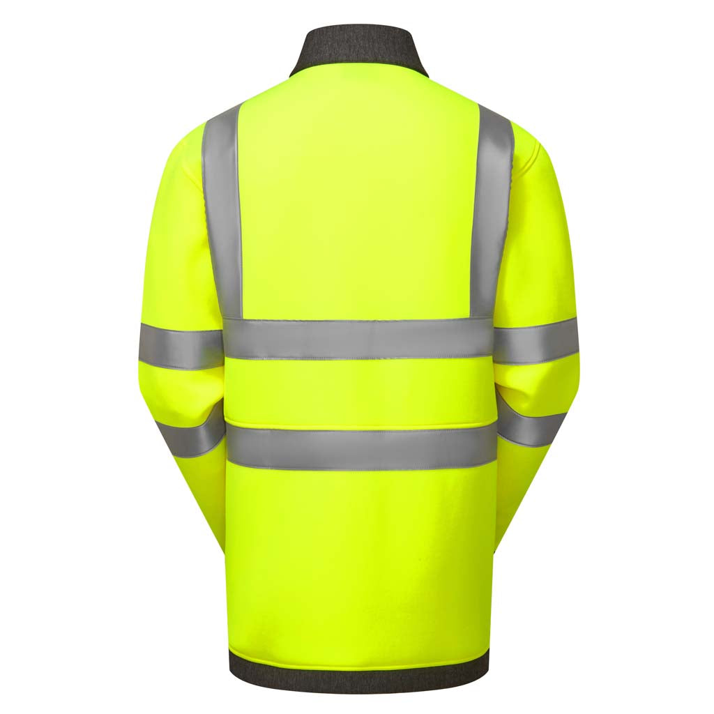 Leo Hi Vis Stretch Full Zipped Sweatshirt - ARGANITE SS07