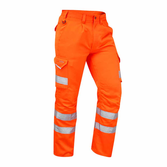 Leo Bideford Hi Vis Rail Spec Cargo Combat Work Trousers - CT01