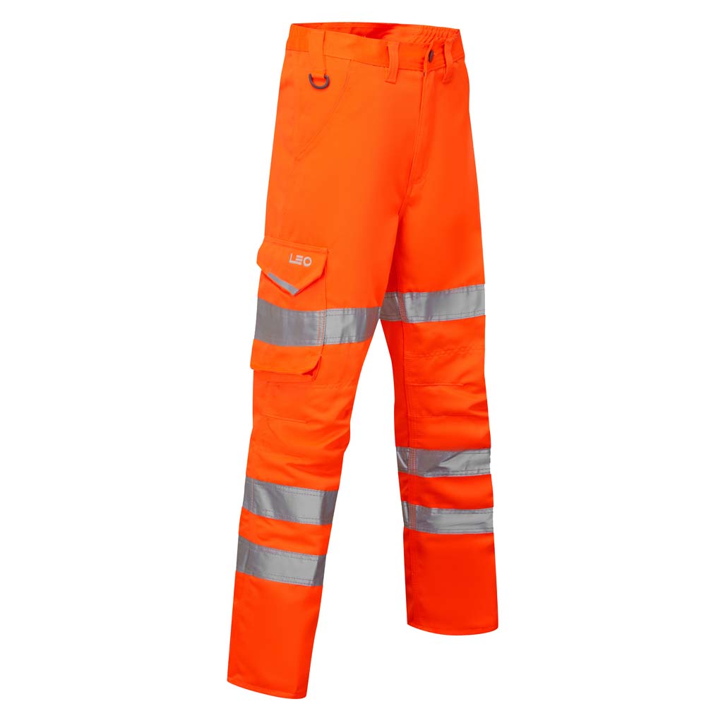 Leo Workwear Women's Hi Vis Cargo Combat Trouser - CL01