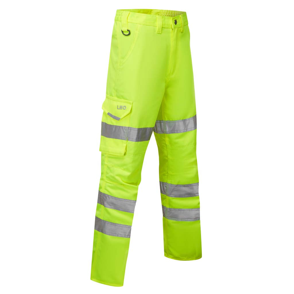 Leo Workwear Women's Hi Vis Cargo Combat Trouser - CL01