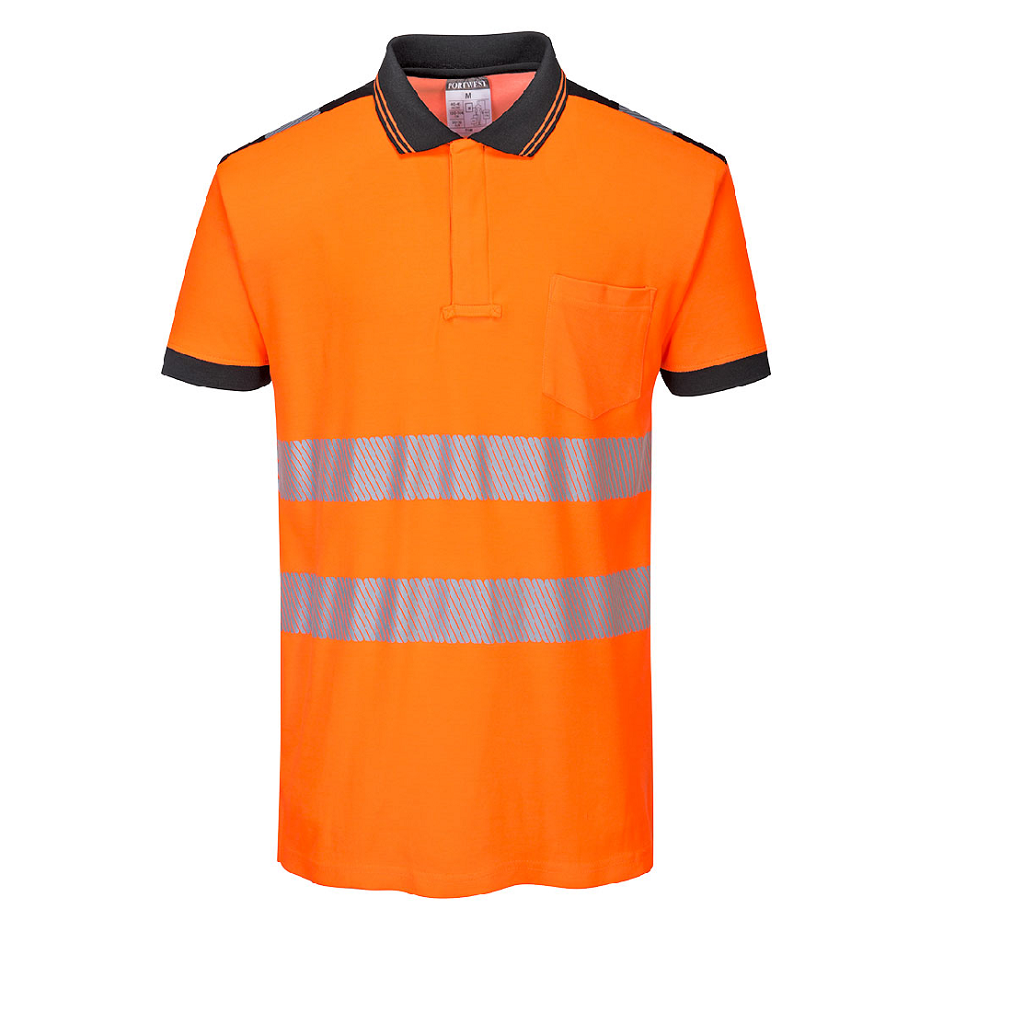 PW3 Hi-Vis Cotton Comfort Polo Shirt Short sleeve - T180