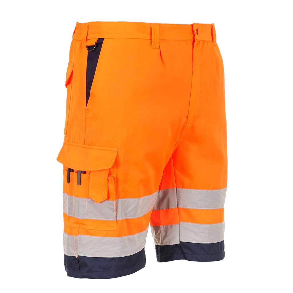 Portwest Hi Vis Durable Cargo Work Shorts - E043