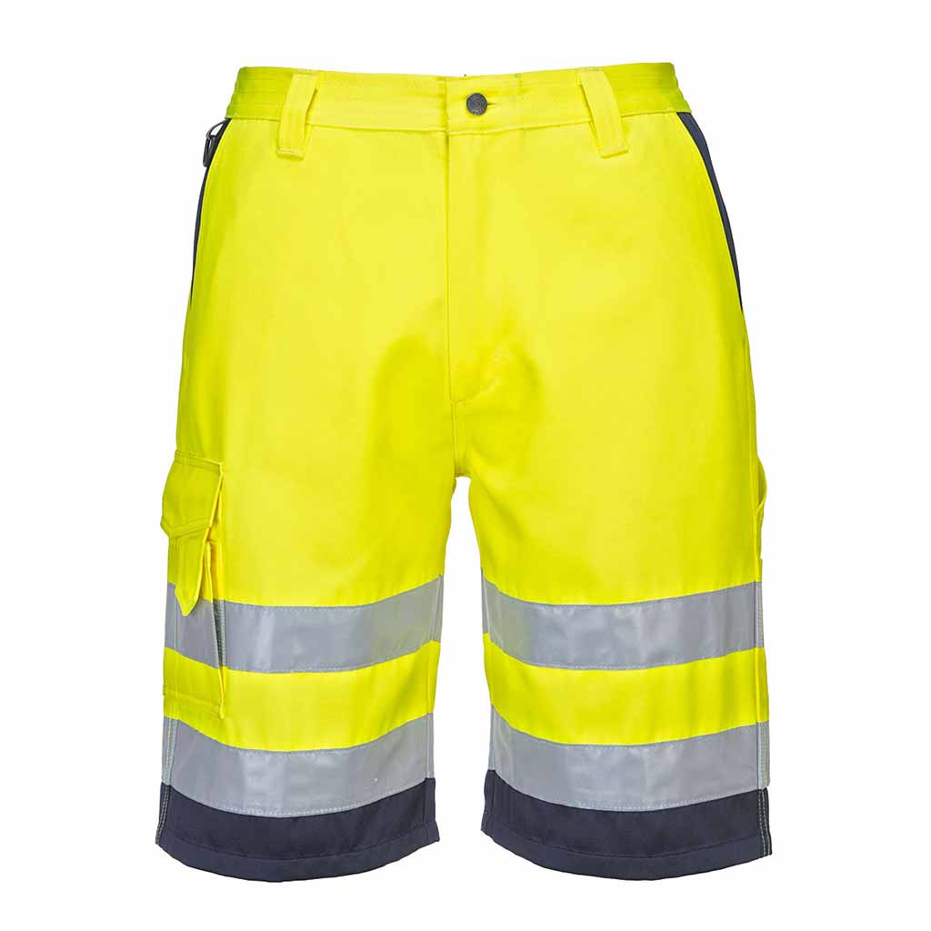 Portwest Hi Vis Durable Cargo Work Shorts - E043