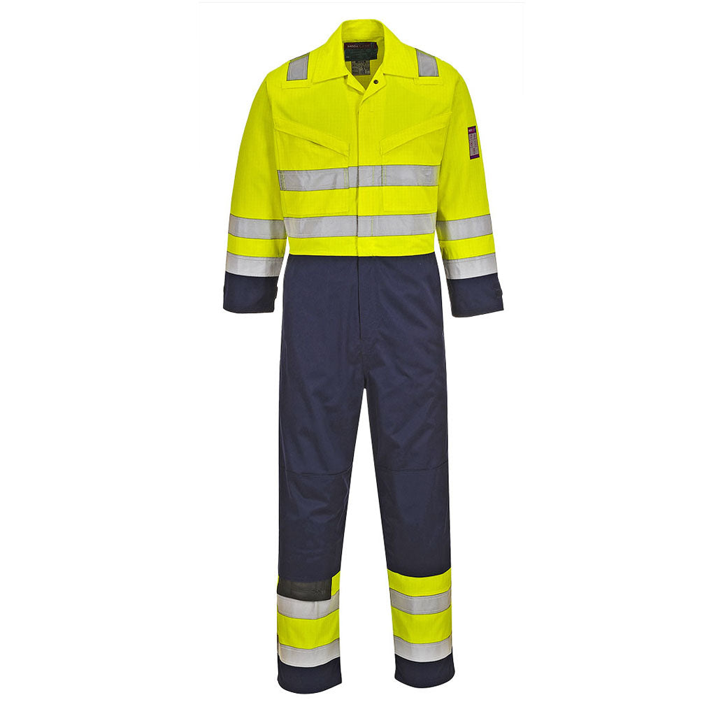 Portwest Hi Vis Modaflame Flame Retardant Work Overalls - MV28