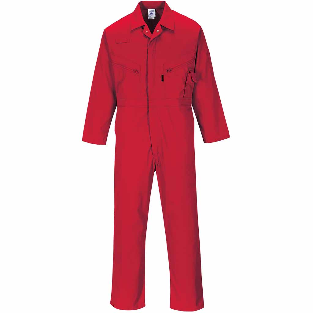 Portwest Mens Zip Up Coverall Boilersuit - C813