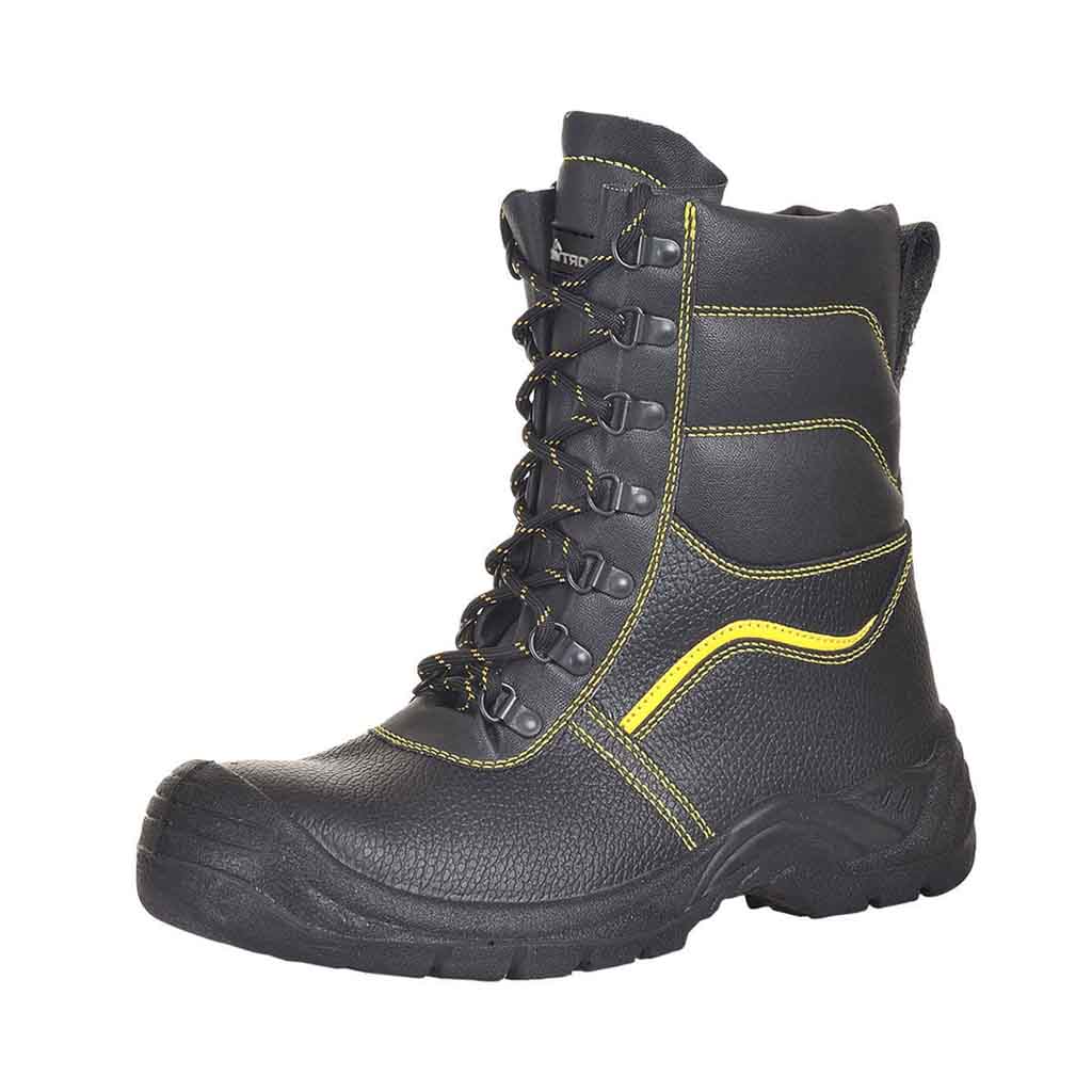 Fur lined store safety boots