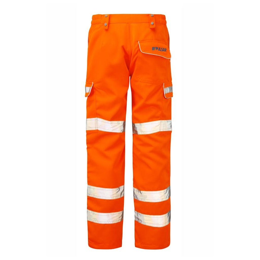 Pulsar Hi Vis Orange Combat Trousers Rail Spec - PR336