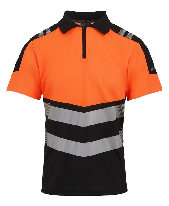 Regatta Quarter Zip Hi-Vis Eco Polo (Class 1) - RG482