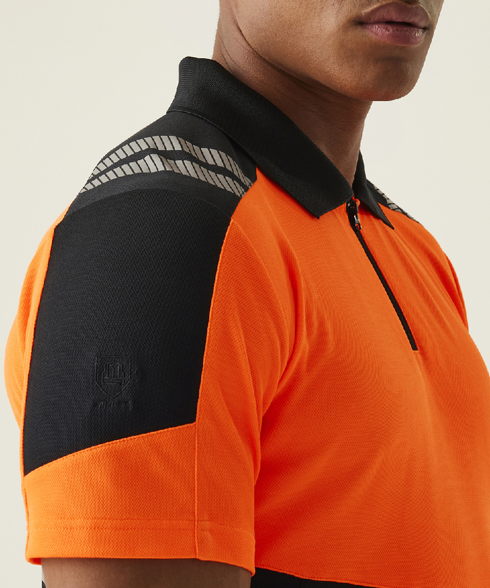 Regatta Quarter Zip Hi-Vis Eco Polo (Class 1) - RG482