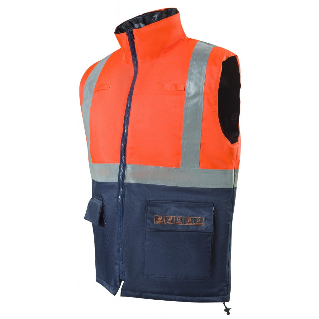 Roots Waterproof Hi Vis Flame Retardant Bodywarmer - Stormbuster RO1557