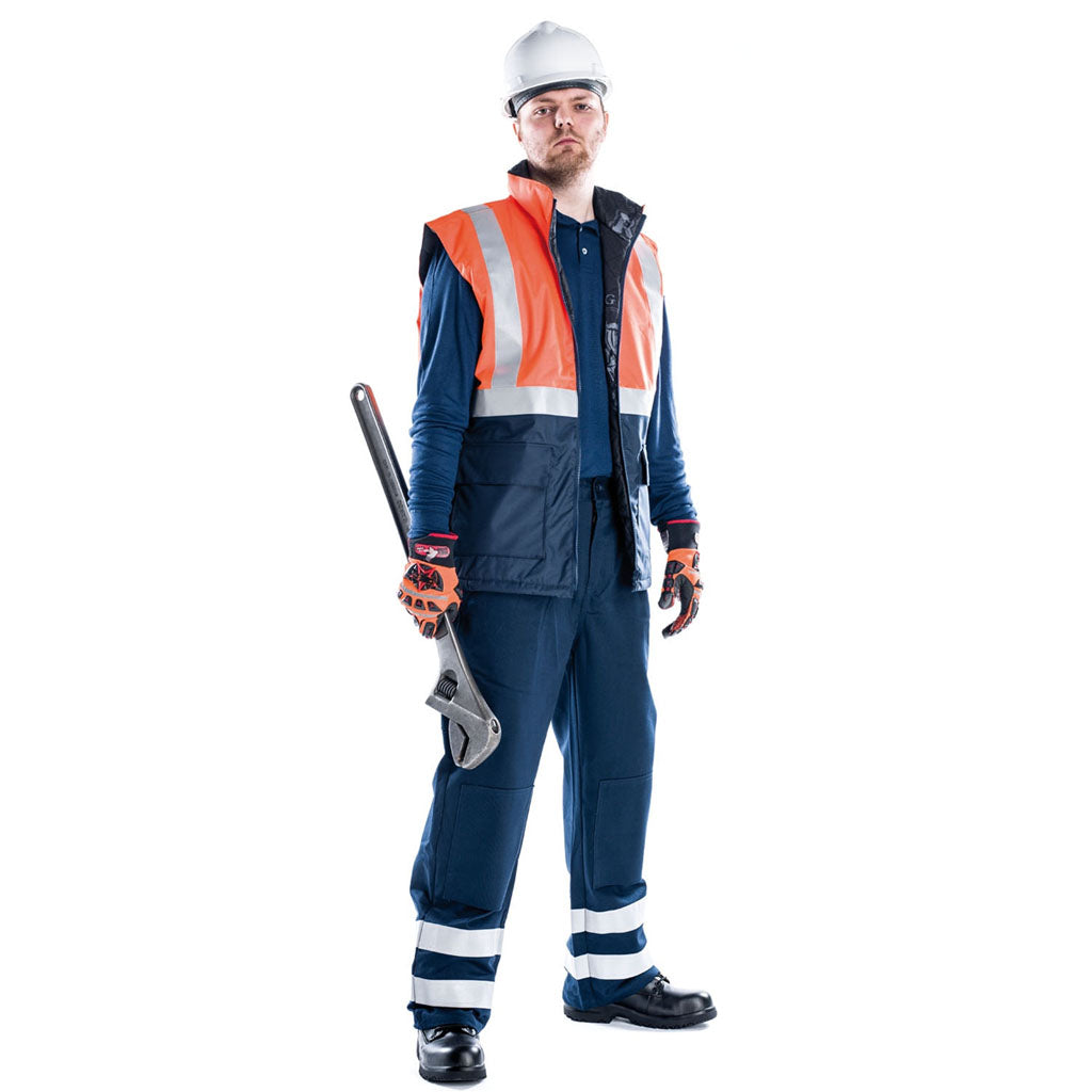 Roots Waterproof Hi Vis Flame Retardant Bodywarmer - Stormbuster RO1557