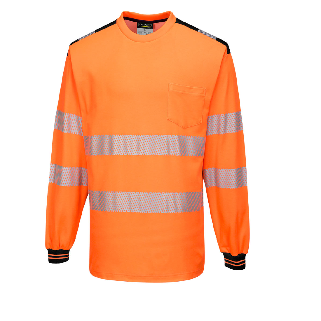 PW3 Hi-Vis Cotton Comfort T-Shirt Long Sleeve - T185