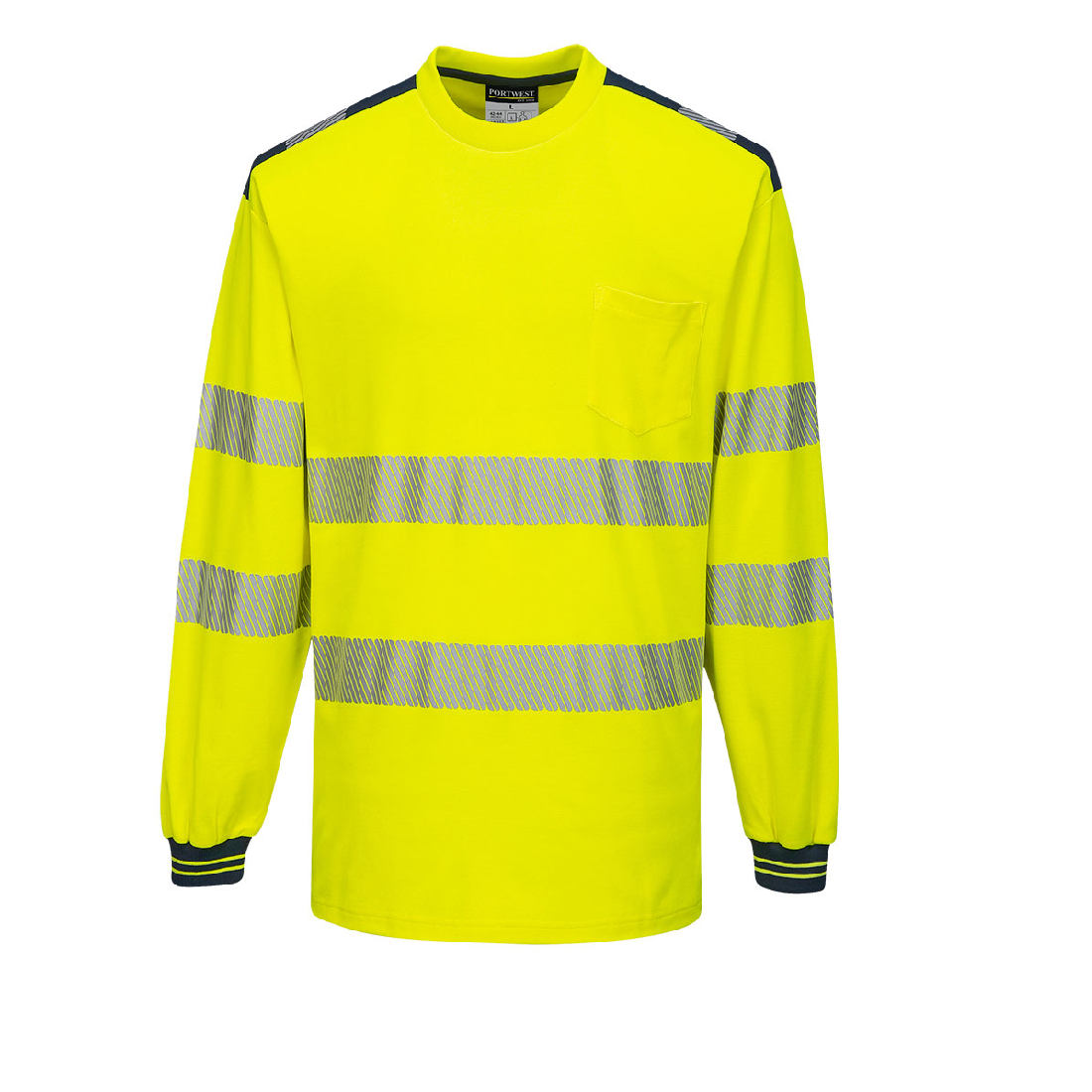 PW3 Hi-Vis Cotton Comfort T-Shirt Long Sleeve - T185