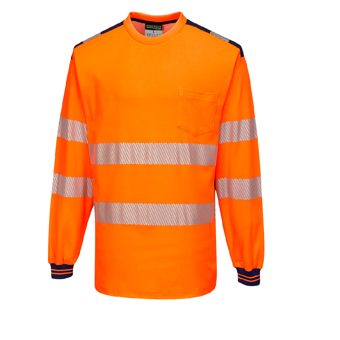 PW3 Hi-Vis Cotton Comfort T-Shirt Long Sleeve - T185