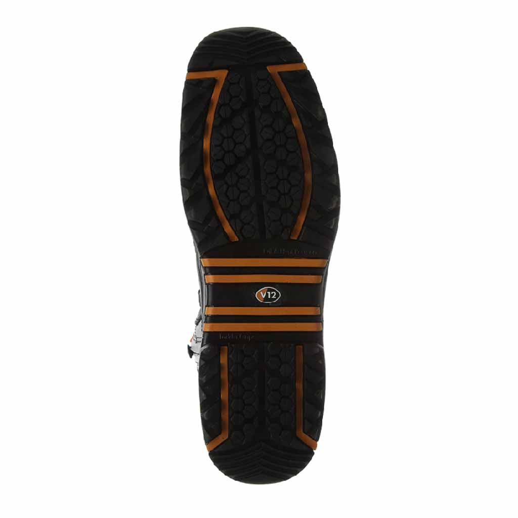 V12 Avenger IGS Zip Safety Boots S3 - Breathable, Full Grain Leather Work Boot VR620