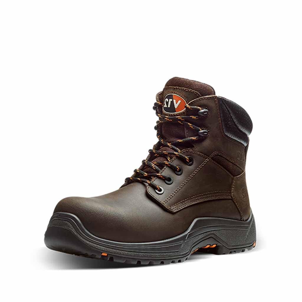 V12 Bison IGS Sole S3 Safety Boots - Lightweight Leather Metal-Free Work Boot - VR601