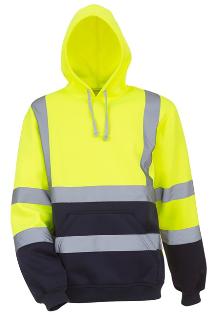 Yoko Hi Vis Pullover Hoodie, Class 3 - YK032