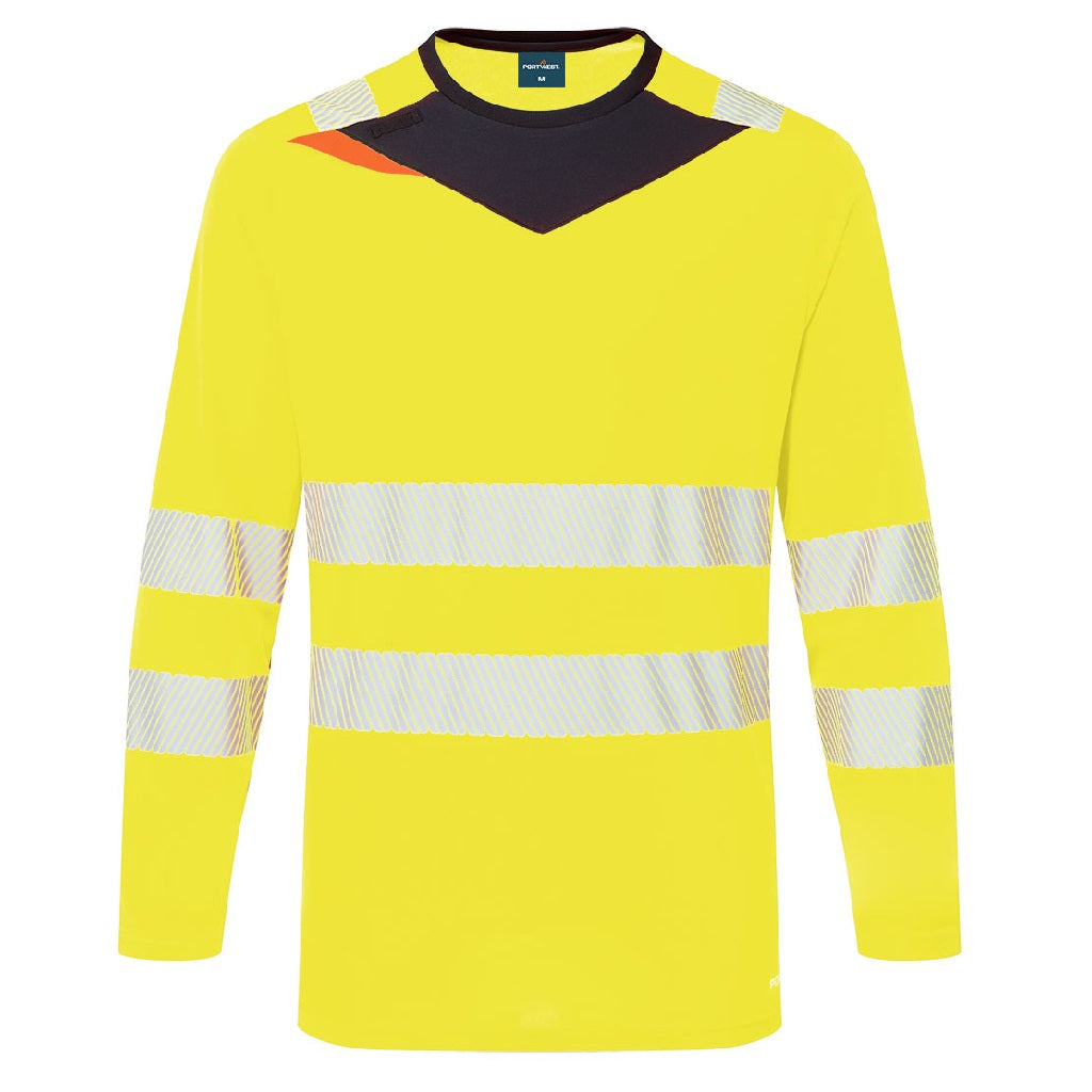 Portwest DX4 Hi-Vis Long Sleeve T-Shirt - DX416