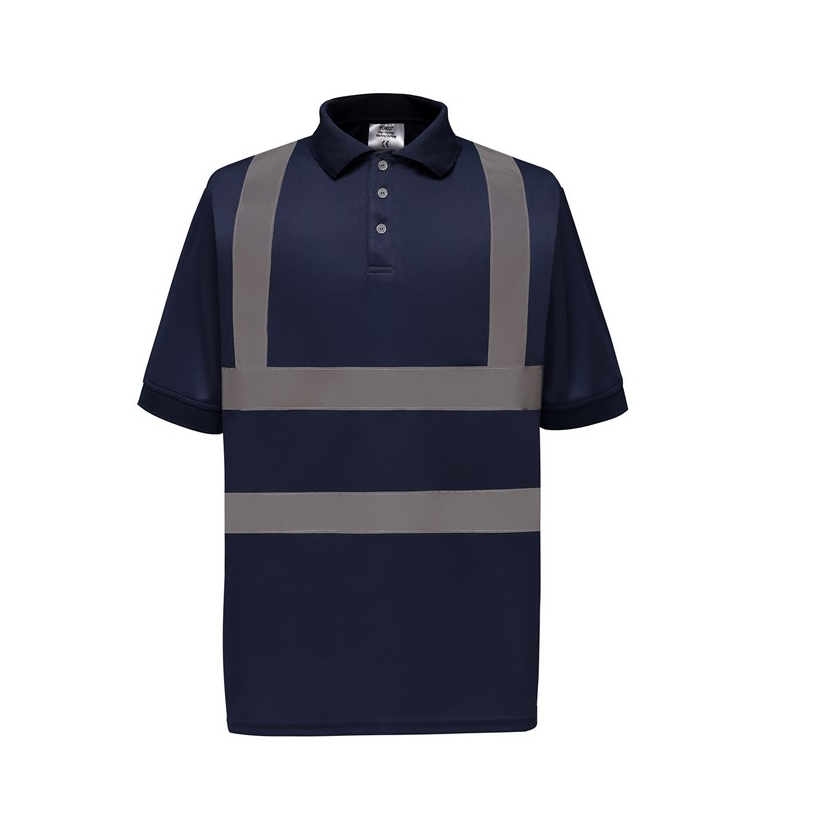 Unisex Hi Vis Construction Polo Shirt With East Coast College Logo