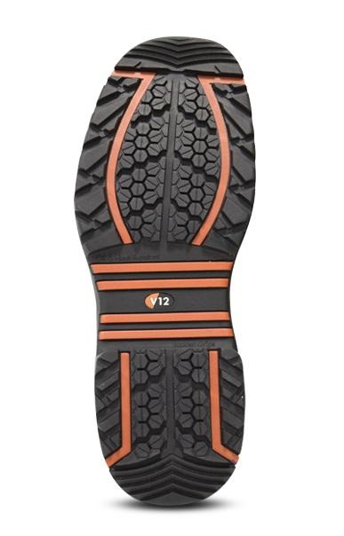 V12 Defiant Mens Combat Safety Work Boots with Side Zip - E1300