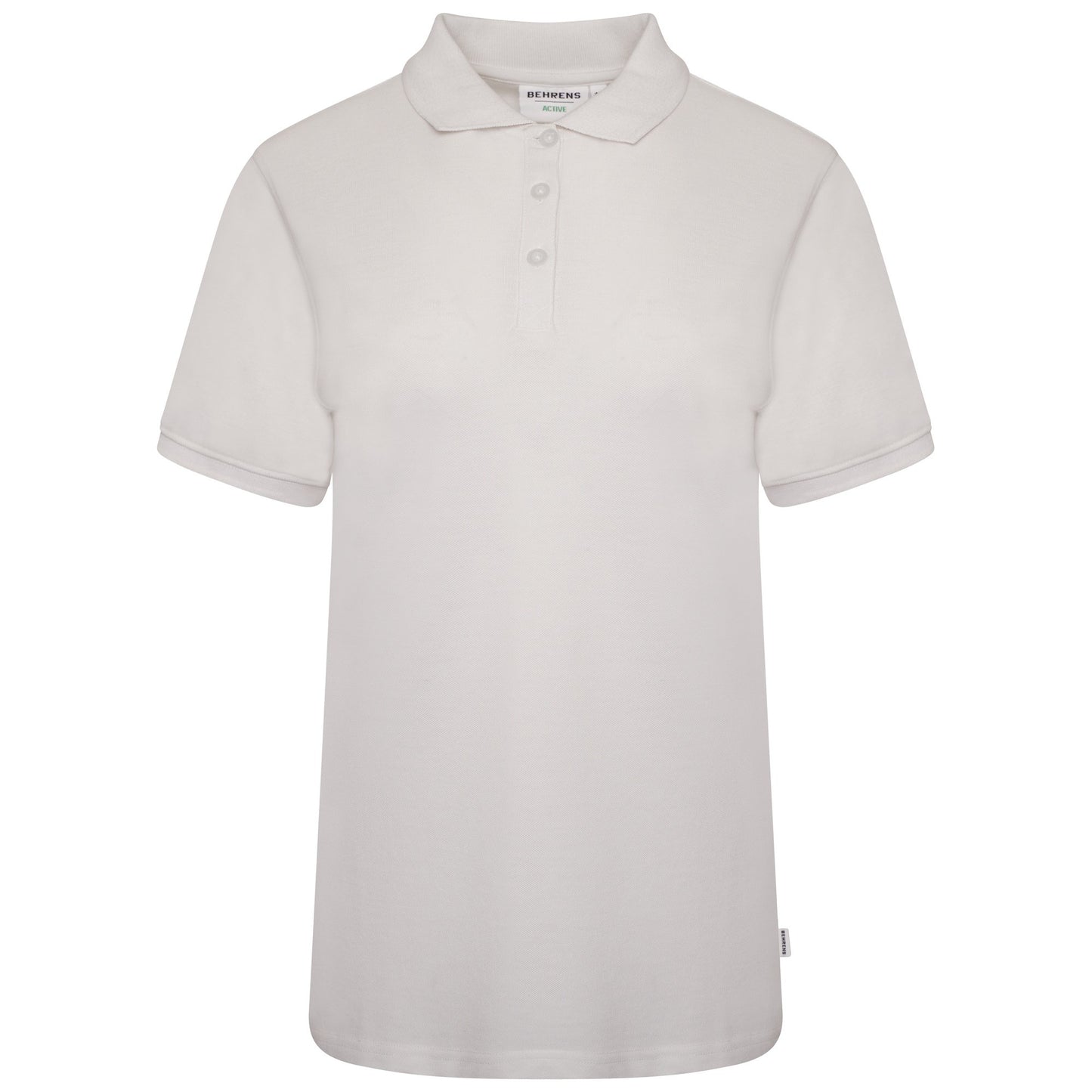 Behrens Ladies Pique Polo Shirt - BEH-4469L - White - UK 8