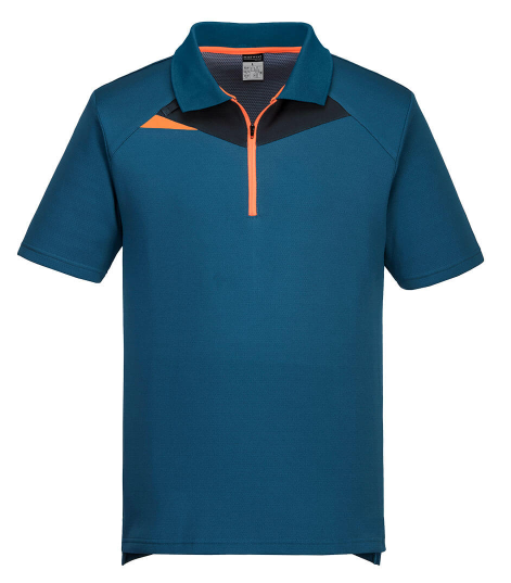Portwest DX4 Contrast Zip Polo Shirt - DX410