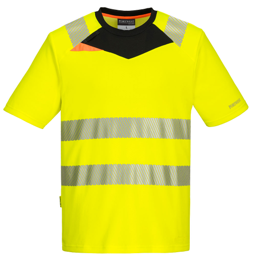 Portwest DX4 Lightweight Hi Vis Crew Neck T-Shirt - DX413