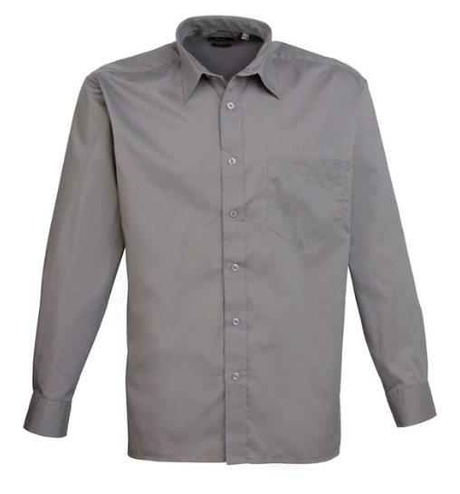 Mens Premier Long Sleeve Tailored Work Shirts PR200