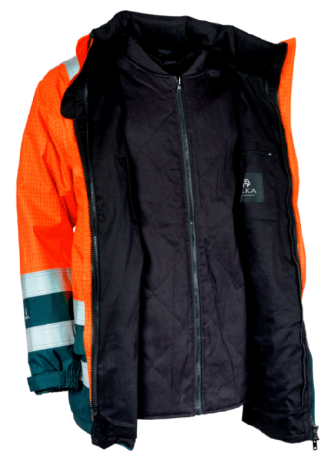 Elka Waterproof Securetech Multinorm Hi Vis Jacket - 086150R
