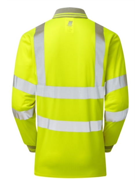 Pulsar Hi Vis Long Sleeved Polo Shirt - Yellow - P458