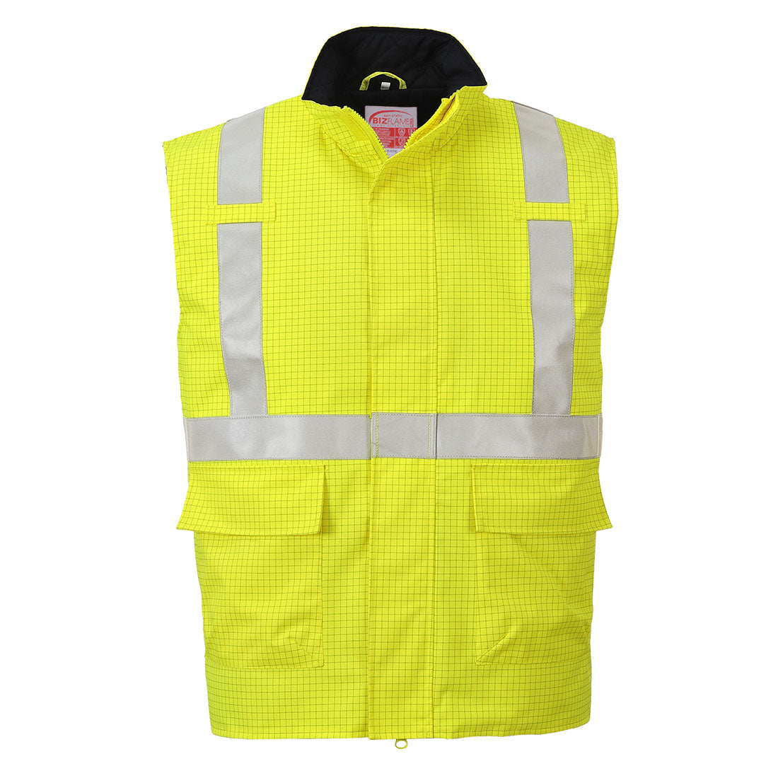 Portwest Bizflame Hi-Vis Flame Retardant Antistatic Bodywarmer - S776
