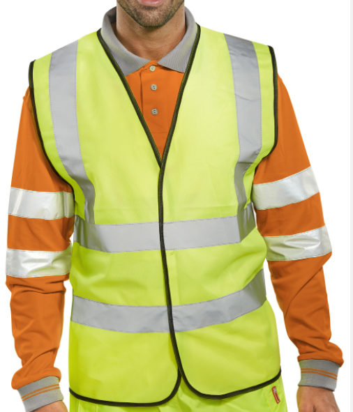 B-Seen Hi Vis Polyester Vest - Class 2 Safety Workwear - WCENG