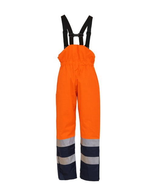 Elka Hi Vis Waterproof Bib & Brace Trousers - 089951R