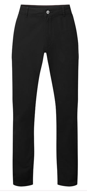 Mens Classic Fit Black Chinos - AQ050