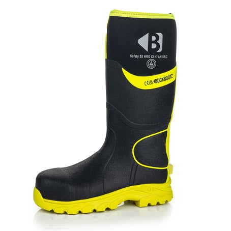 High Visibility Non Metallic Safety Wellington S5 BuckBootz - BBZ8000