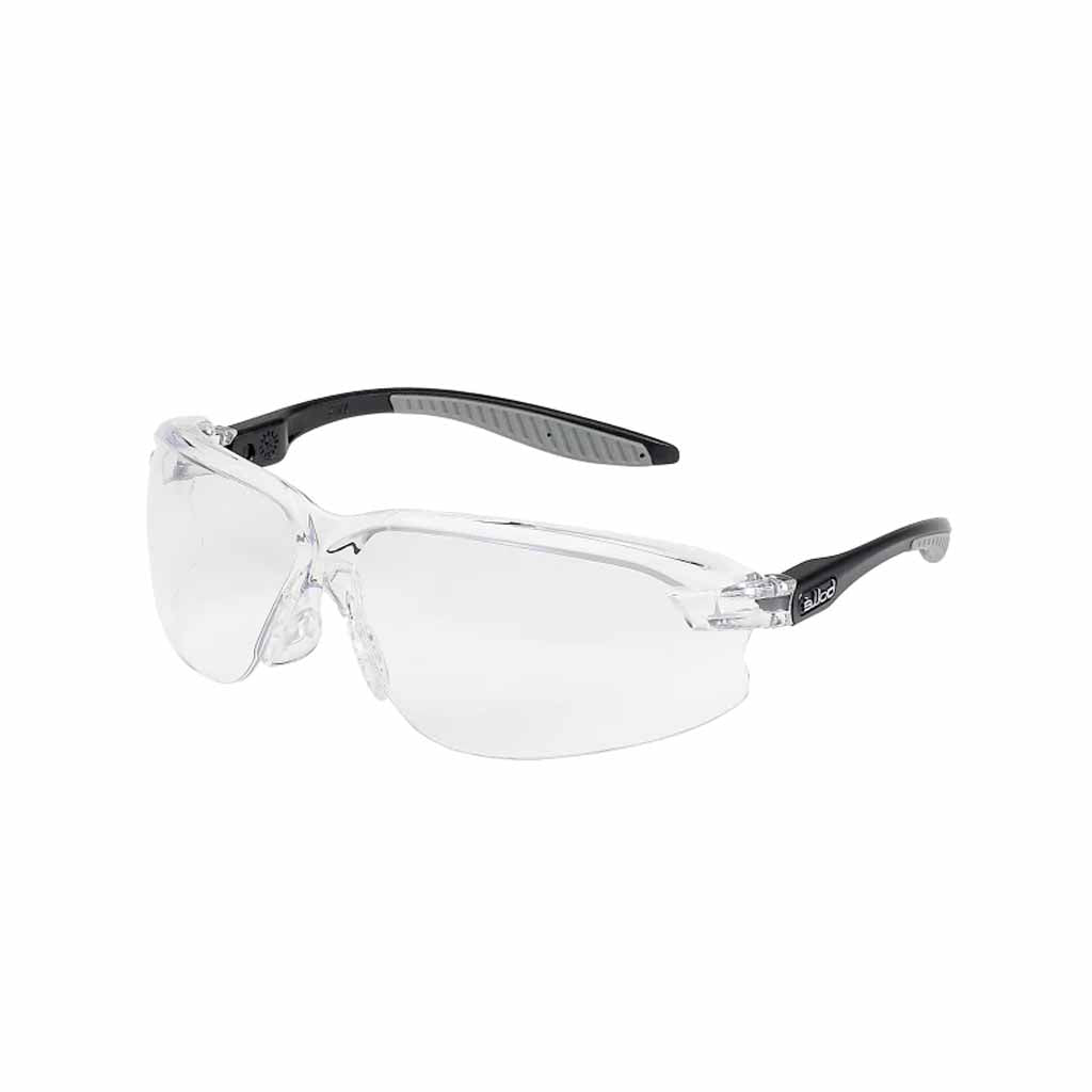Bolle Axis Clear Lens Safety Glasses Anti-Fog Anti-Scratch Specs - AXPSI