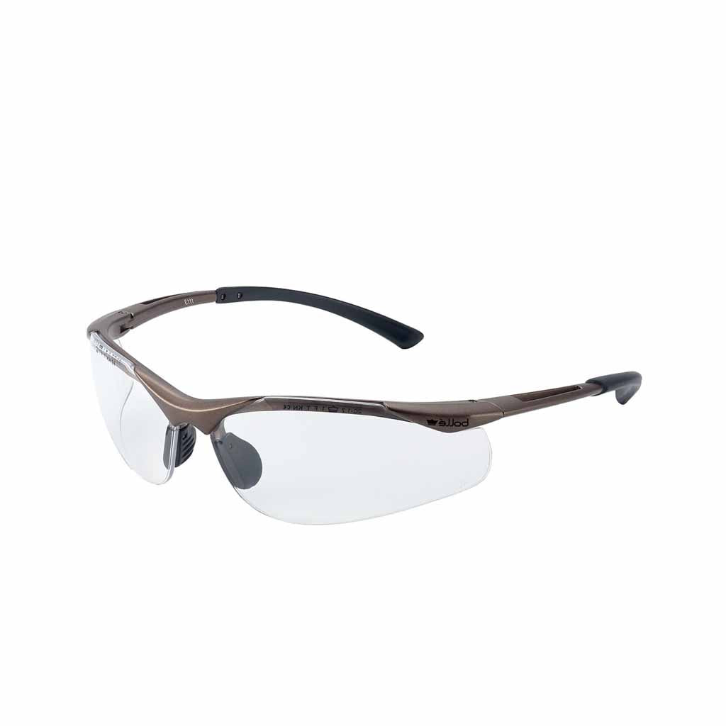 Bolle Contour Clear Safety Glasses Lightweight Eye Protection Specs - CONTPSI