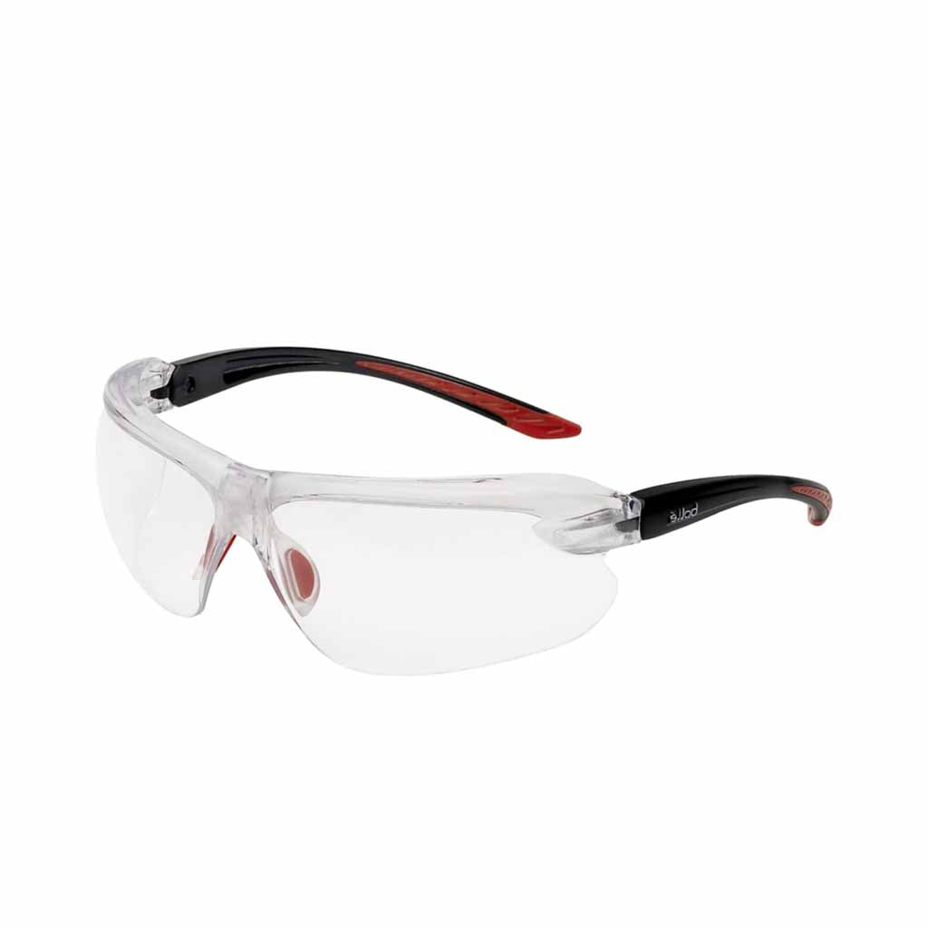 Bolle IRI-S Clear Lens Safety Glasses Platinum Coating PPE Specs - IRIDPSI2