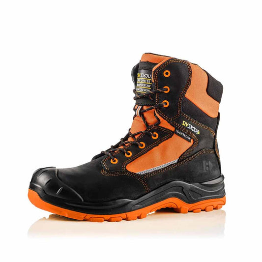 Buckbootz Hi Vis Waterproof Side Zip Safety Boots S7S - BVIZ1