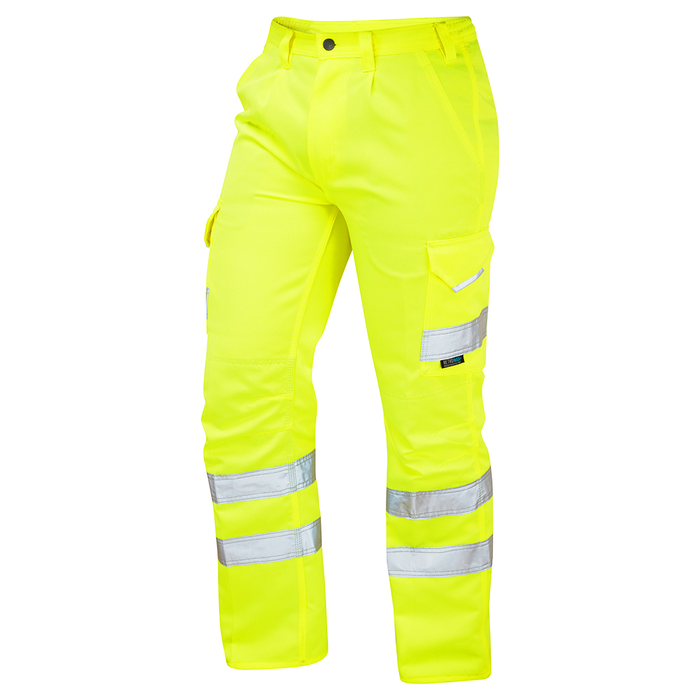 Leo Bideford Hi Vis Rail Spec Cargo Combat Work Trousers - CT01